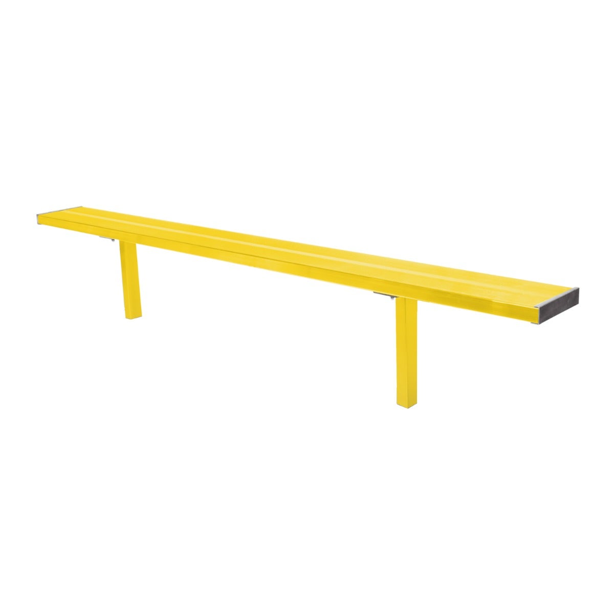 Gill Athletics Stationary Aluminum Bench 8', Yellow Gold