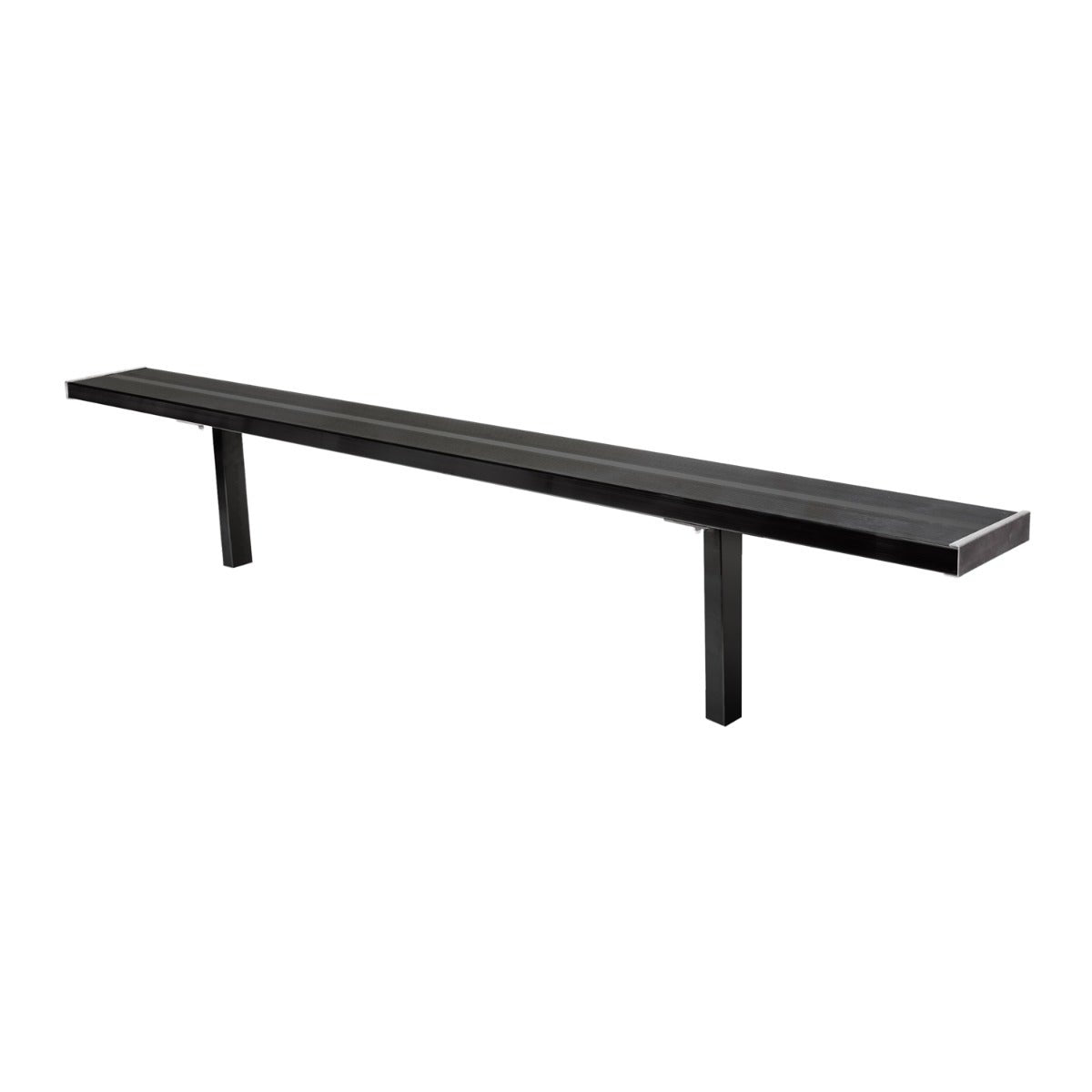 Gill Athletics Stationary Aluminum Bench 8', Black
