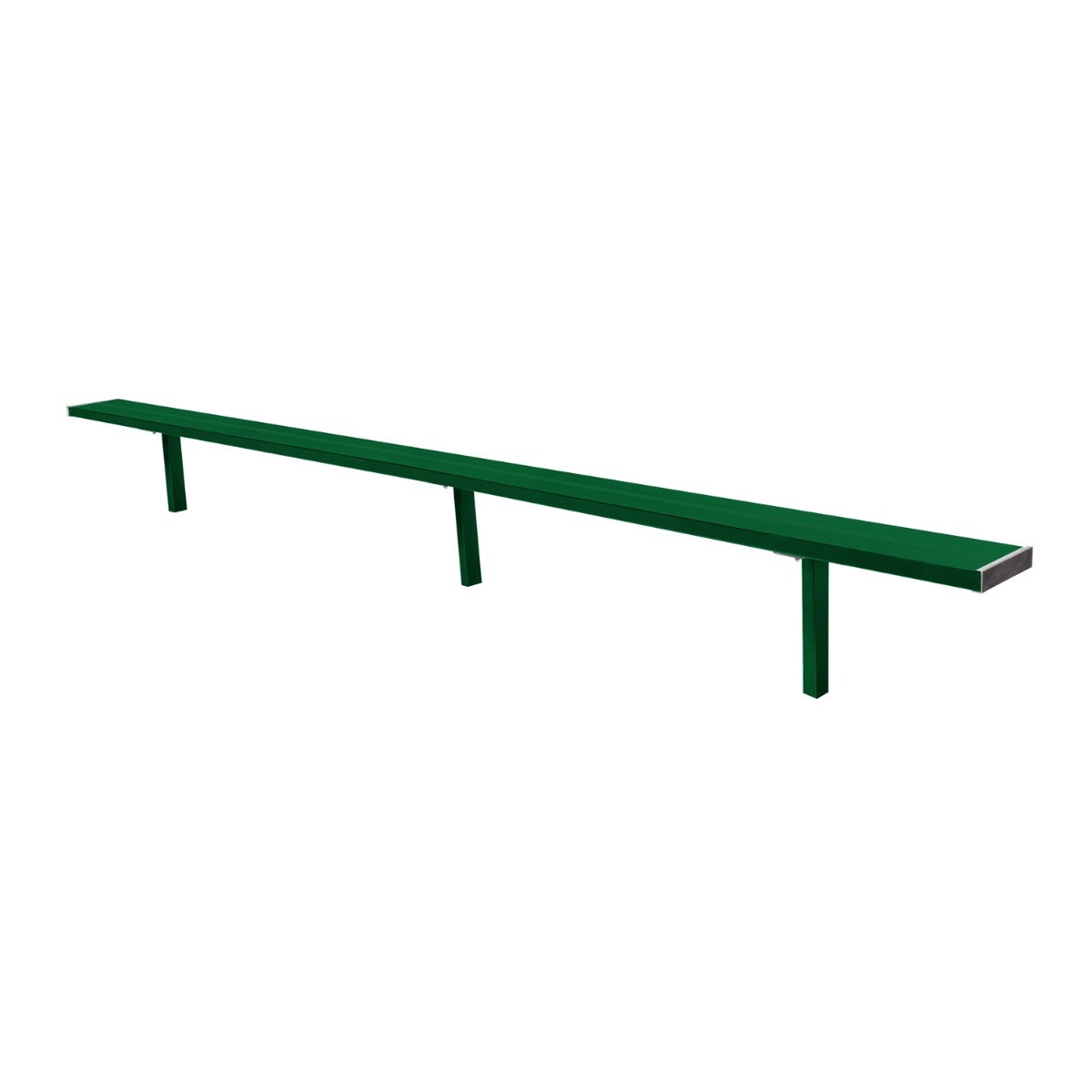 Gill Athletics Stationary Aluminum Bench 16', Dark Green