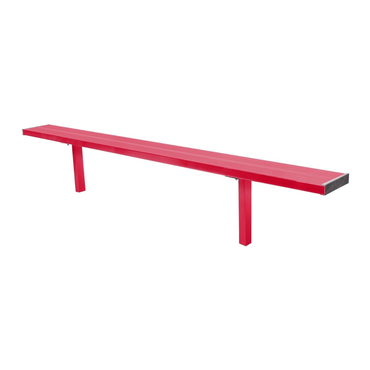 Gill Athletics Stationary Aluminum Bench 8', Red