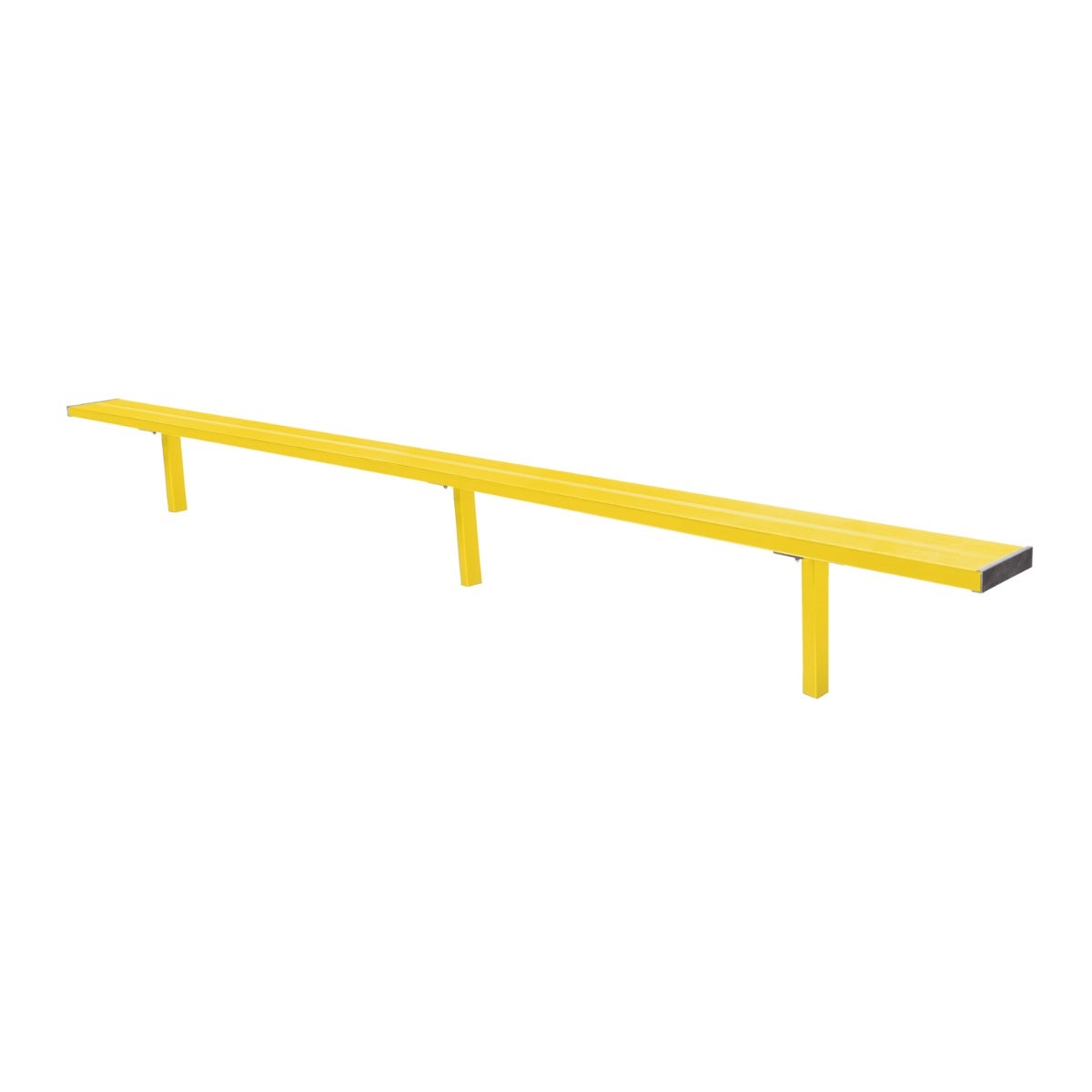 Gill Athletics Stationary Aluminum Bench 16', Yellow Gold
