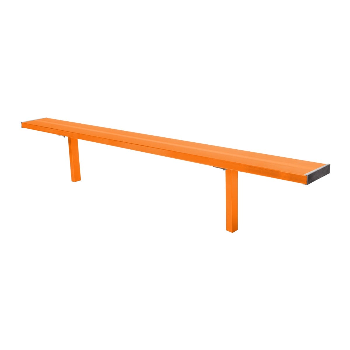 Gill Athletics Stationary Aluminum Bench 8', Orange