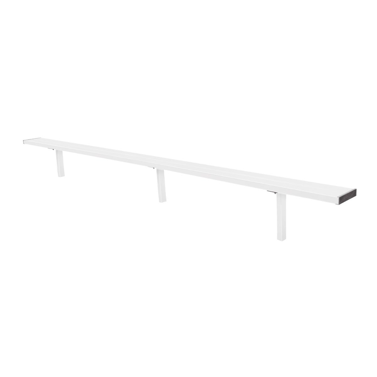 Gill Athletics Stationary Aluminum Bench 16', White