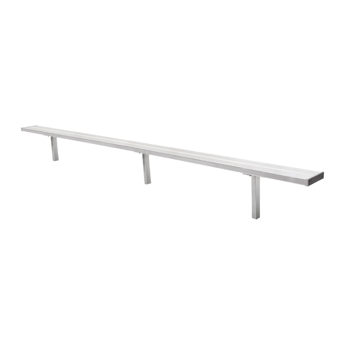 Gill Athletics Stationary Aluminum Bench 16', Unpainted