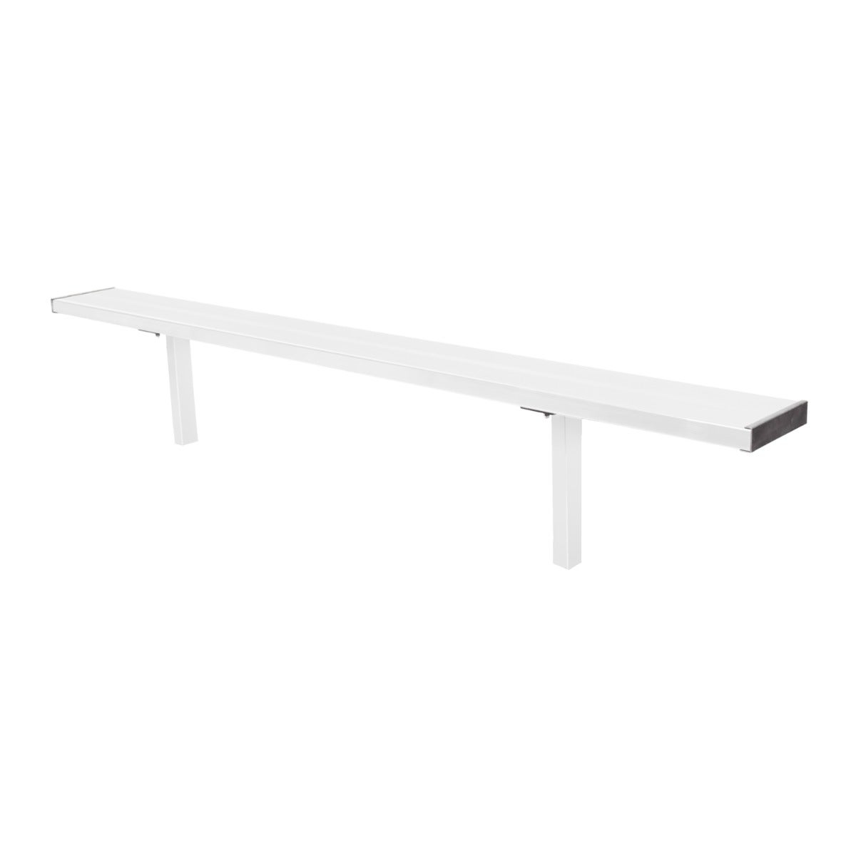 Gill Athletics Stationary Aluminum Bench 8', White