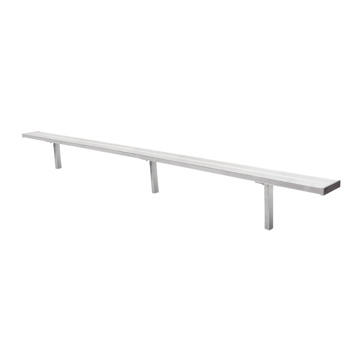 Gill Athletics Stationary Aluminum Bench 16', Silver