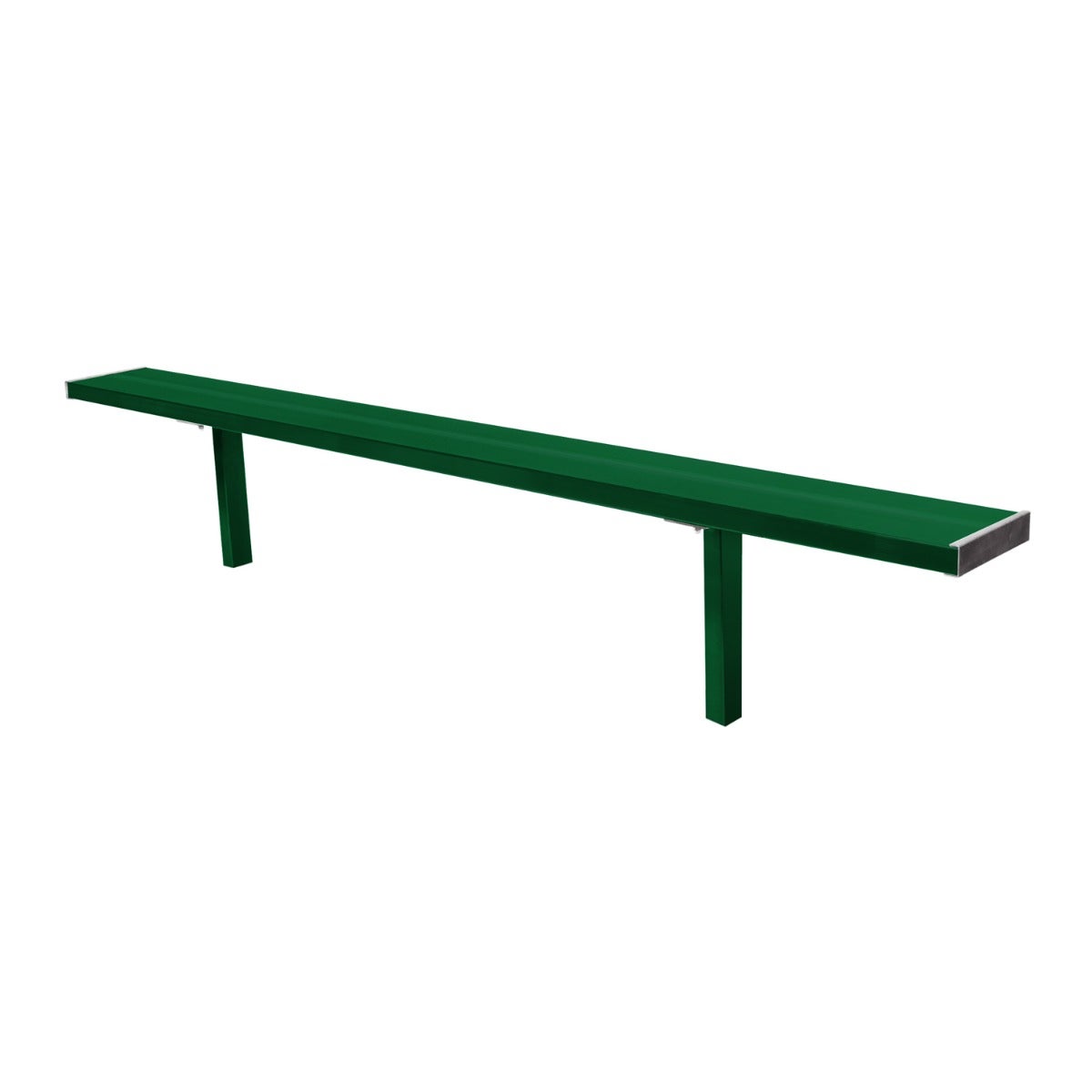 Gill Athletics Stationary Aluminum Bench 8', Dark Green