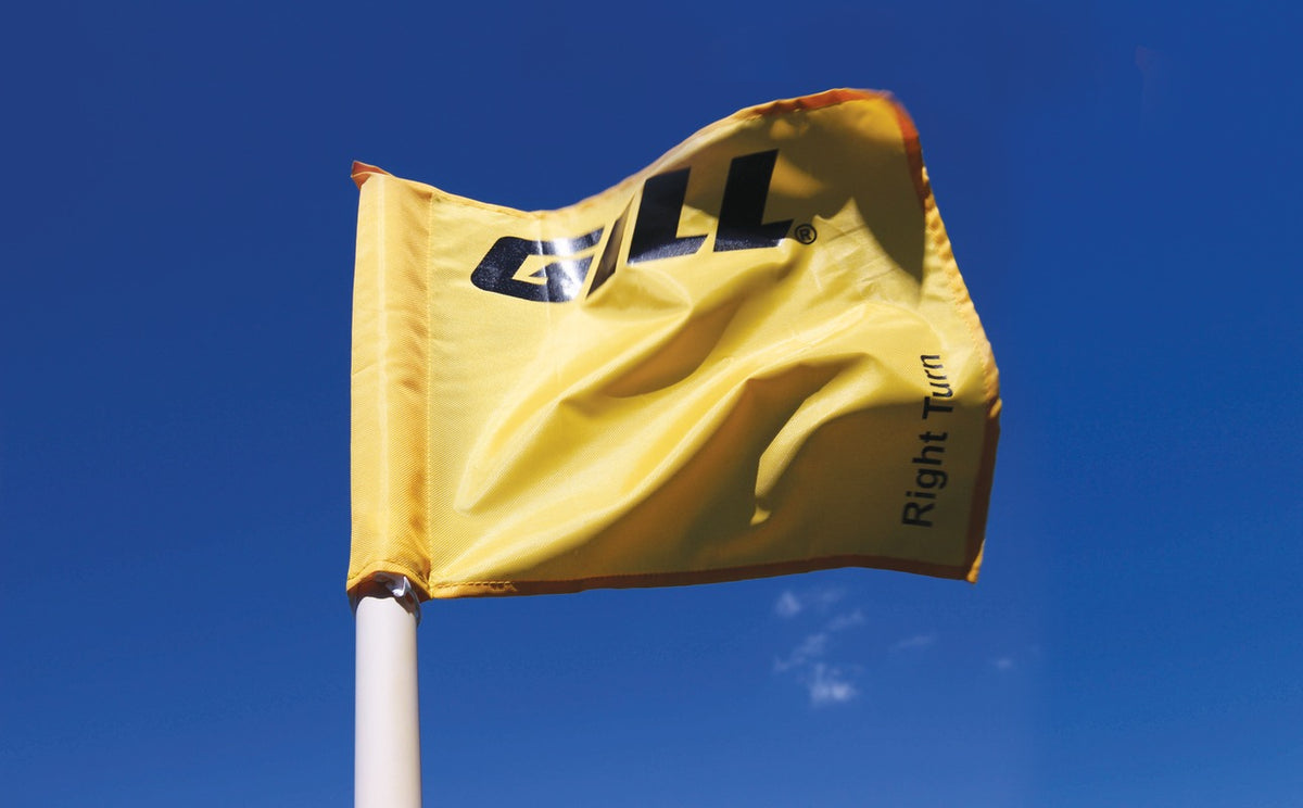 Gill Athletics Cross Country Directional Flag Poles Yellow