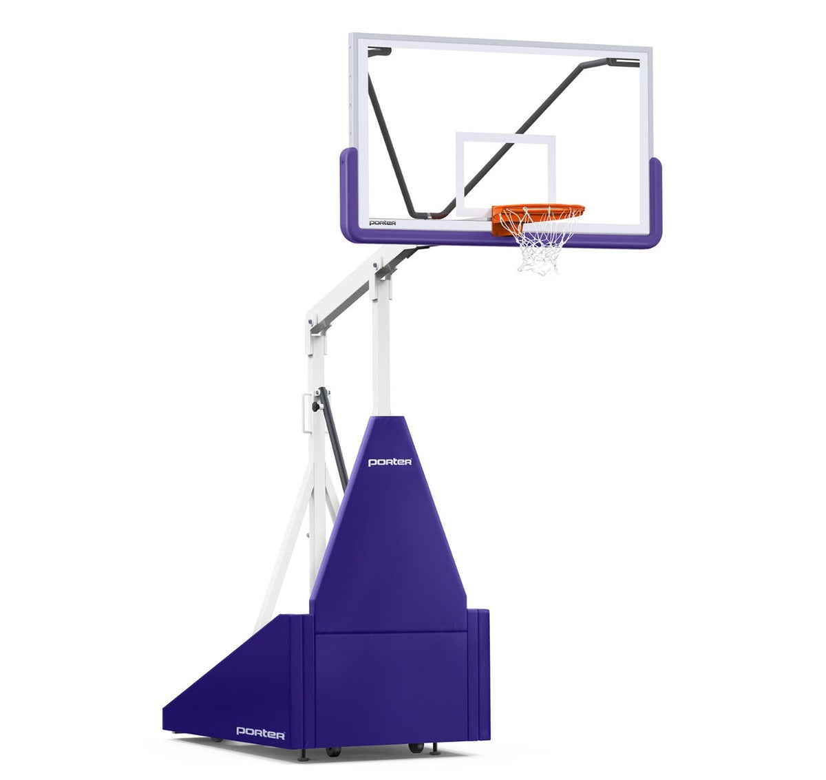 Porter Athletic 735 Competition Portable Backstop Purple, White, No Graphics