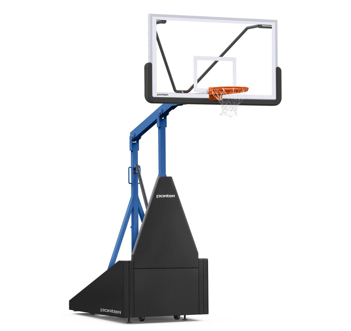 Porter Athletic 735 Competition Portable Backstop Black, Royal Blue, No Graphics