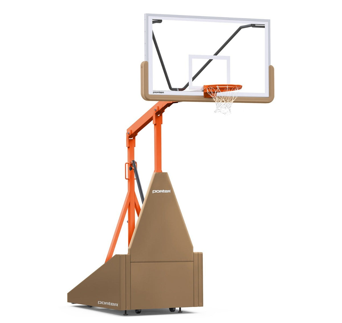 Porter Athletic 735 Competition Portable Backstop Tan, Orange, No Graphics