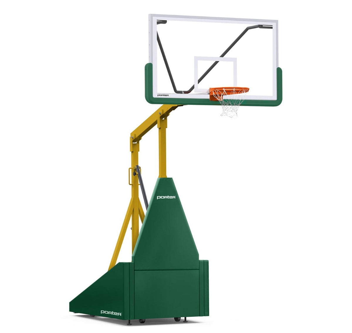 Porter Athletic 735 Competition Portable Backstop Dark Green, Old Gold, No Graphics