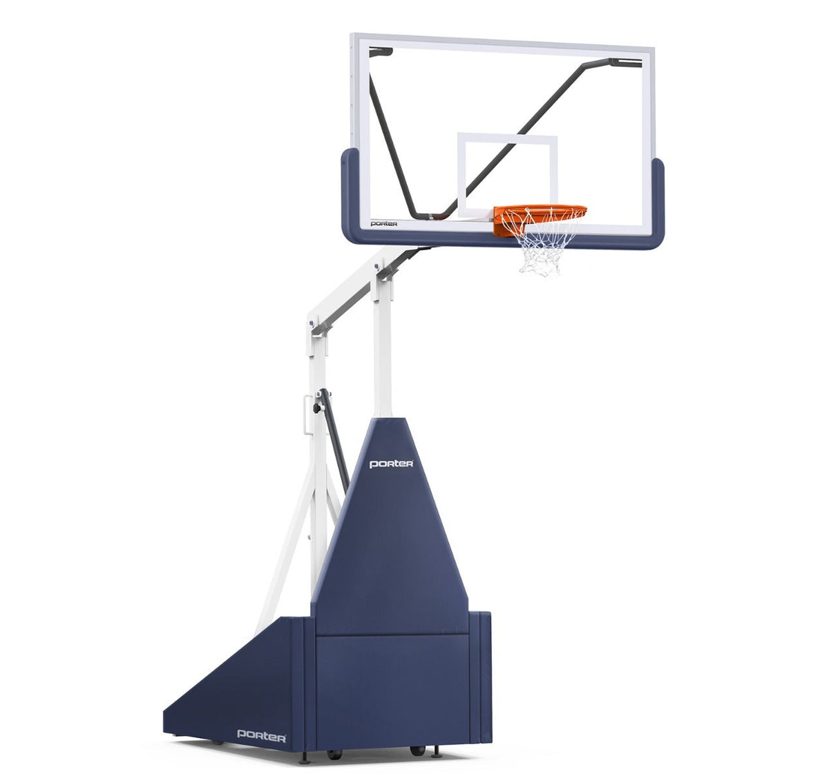 Porter Athletic 735 Competition Portable Backstop Navy Blue, White, No Graphics