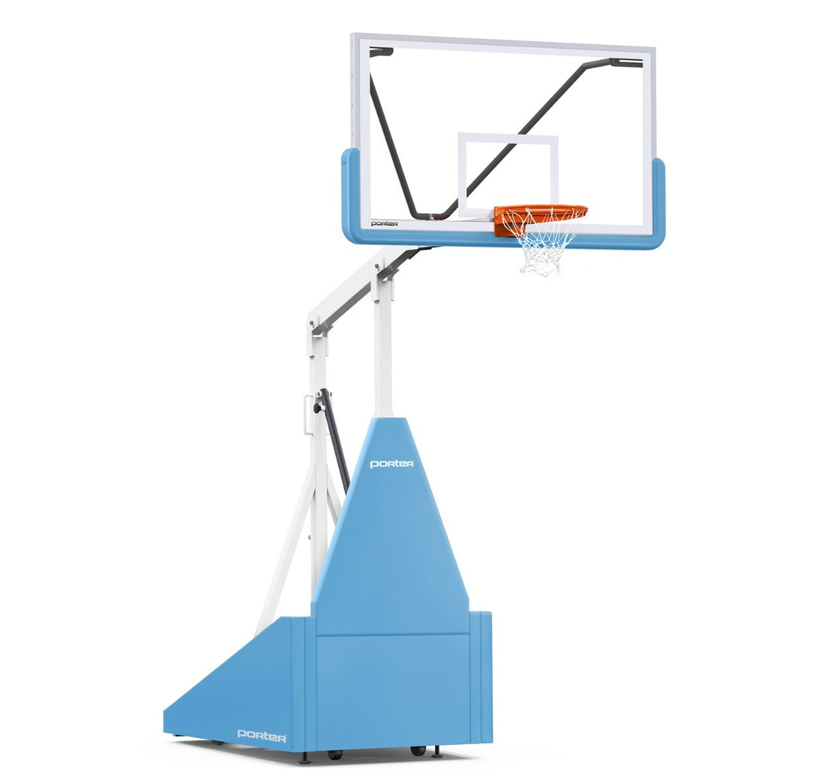 Porter Athletic 735 Competition Portable Backstop Light Blue, White, No Graphics