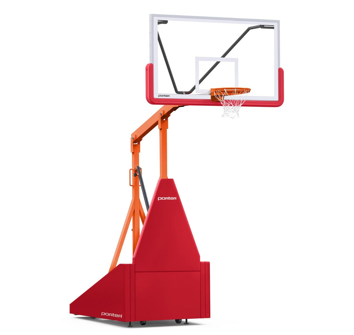 Porter Athletic 735 Competition Portable Backstop Red, Orange, No Graphics