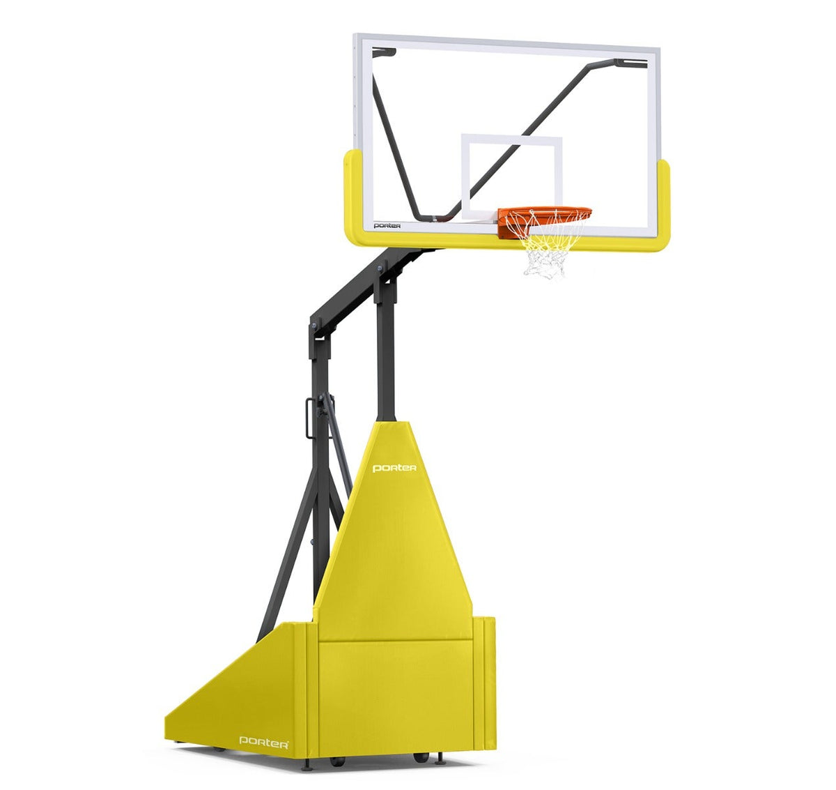 Porter Athletic 735 Competition Portable Backstop Yellow Gold, Black, No Graphics