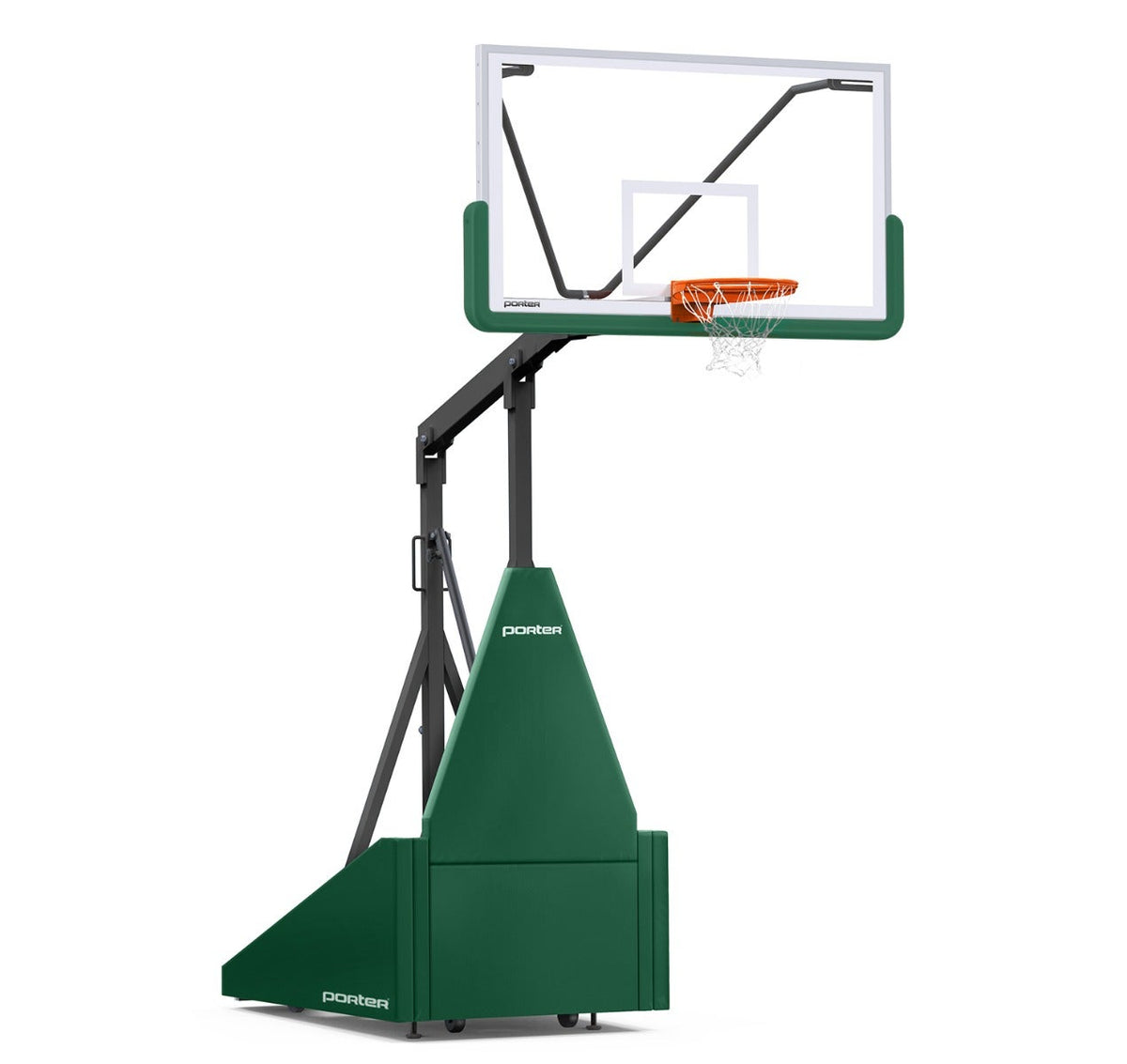 Porter Athletic 735 Competition Portable Backstop Dark Green, Black, No Graphics