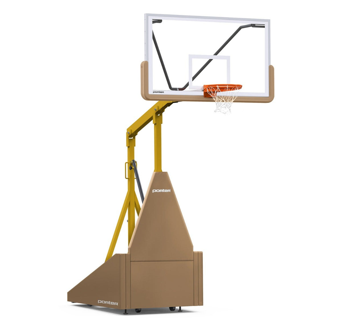 Porter Athletic 735 Competition Portable Backstop Tan, Old Gold, No Graphics