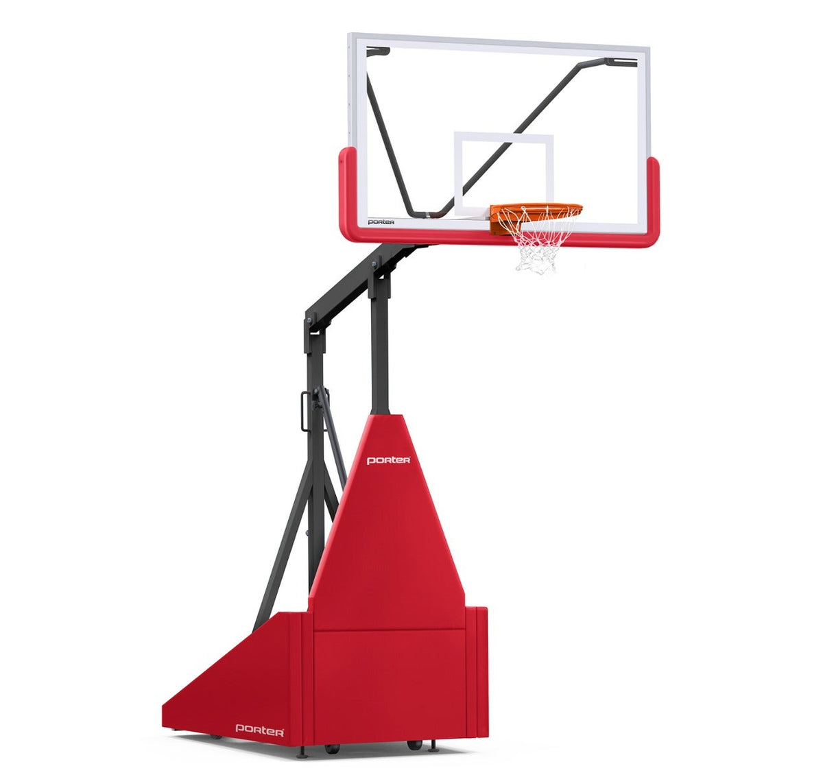 Porter Athletic 735 Competition Portable Backstop Red, Black, No Graphics