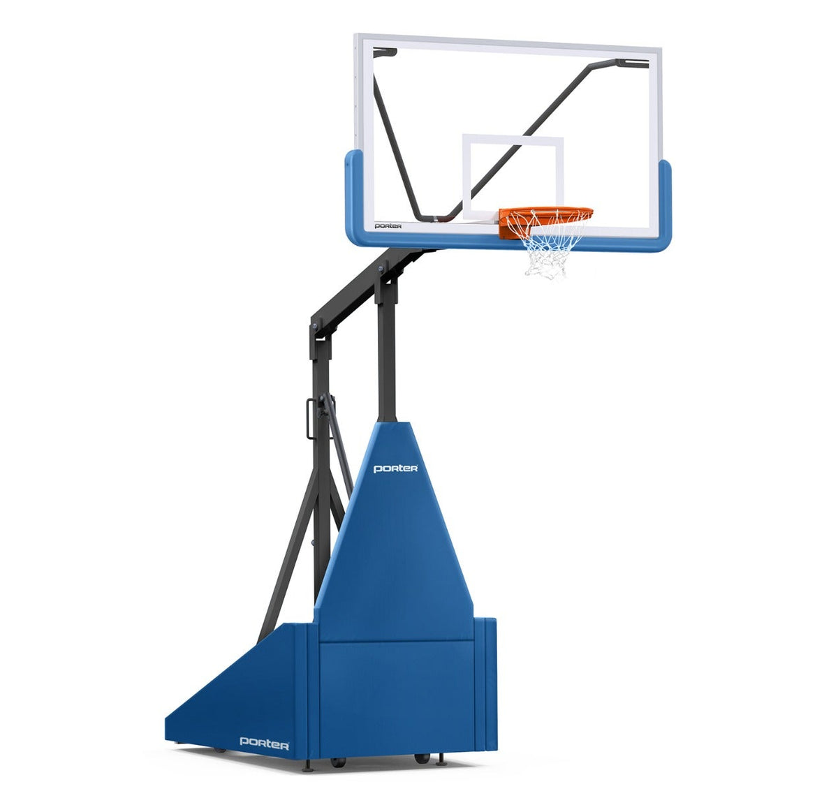 Porter Athletic 735 Competition Portable Backstop Royal Blue, Black, No Graphics
