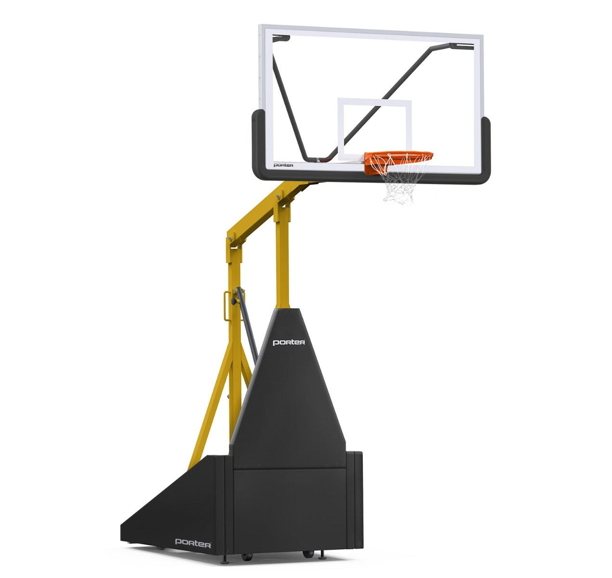 Porter Athletic 735 Competition Portable Backstop Black, Old Gold, No Graphics