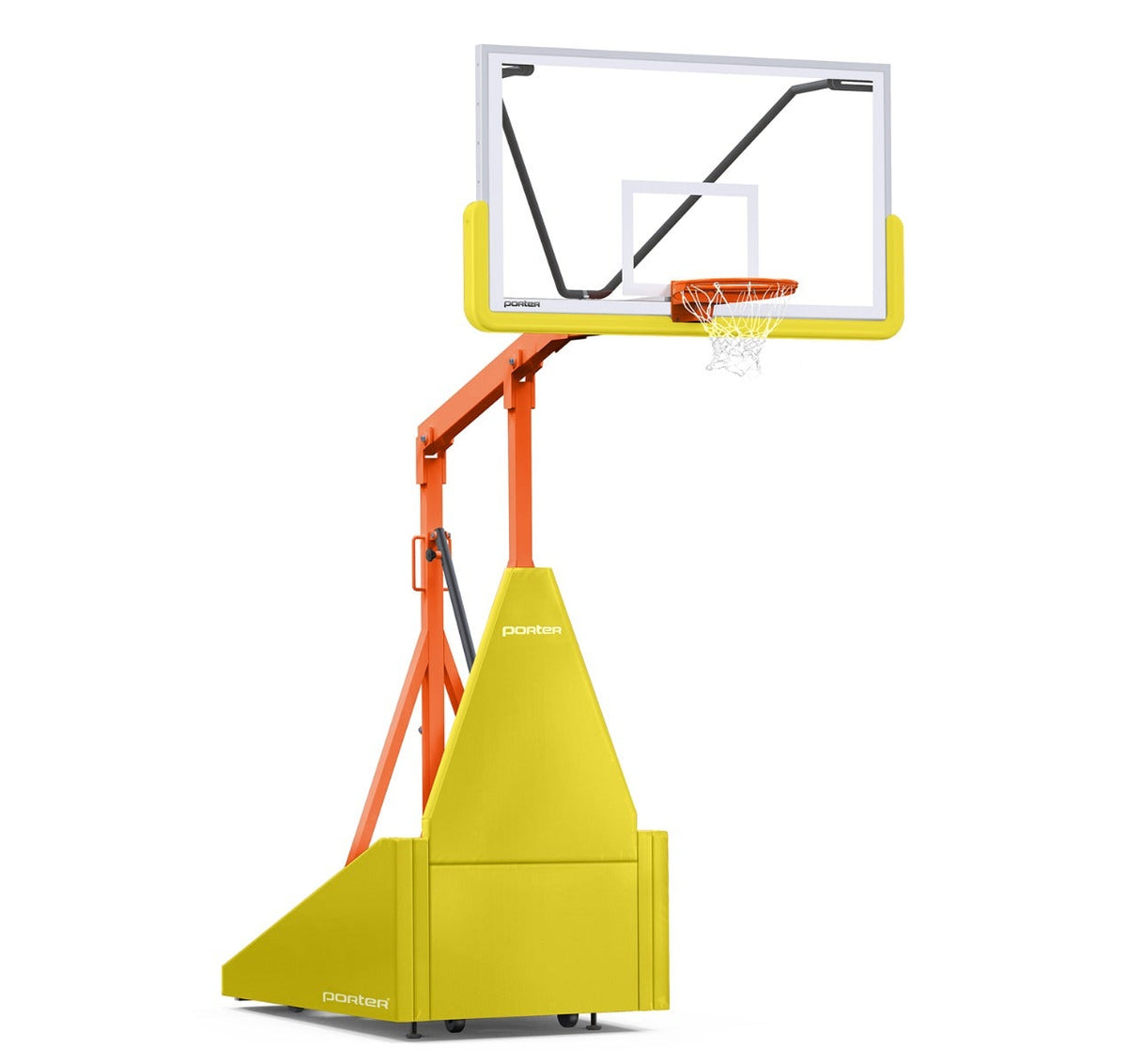 Porter Athletic 735 Competition Portable Backstop Yellow Gold, Orange, No Graphics