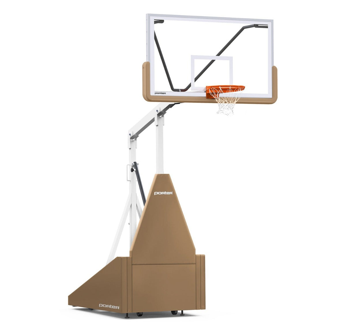 Porter Athletic 735 Competition Portable Backstop Tan, White, No Graphics