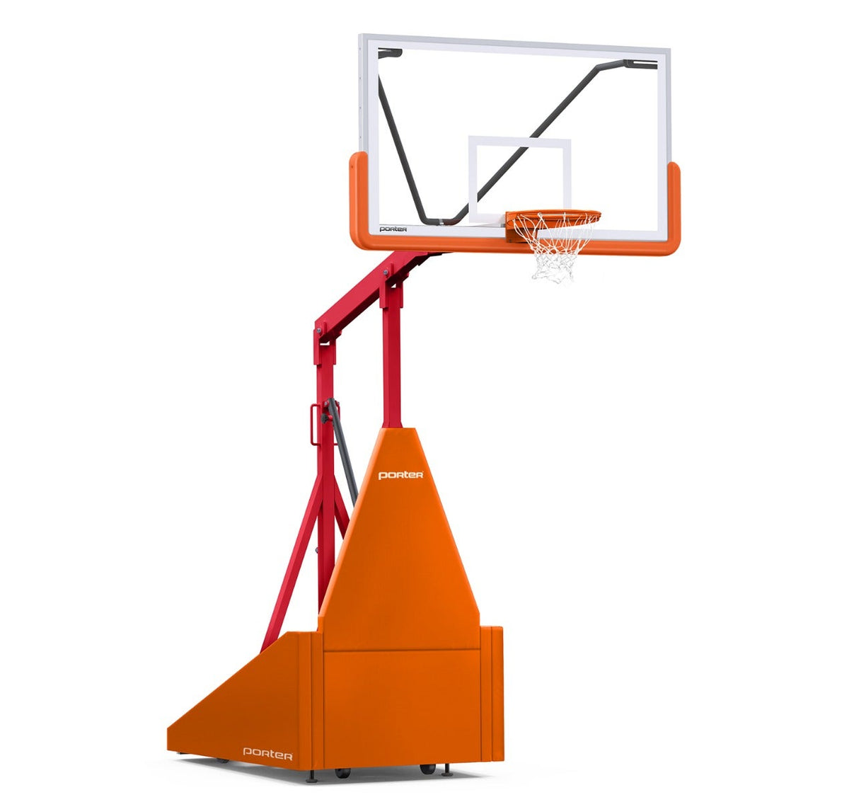 Porter Athletic 735 Competition Portable Backstop Orange, Red, No Graphics