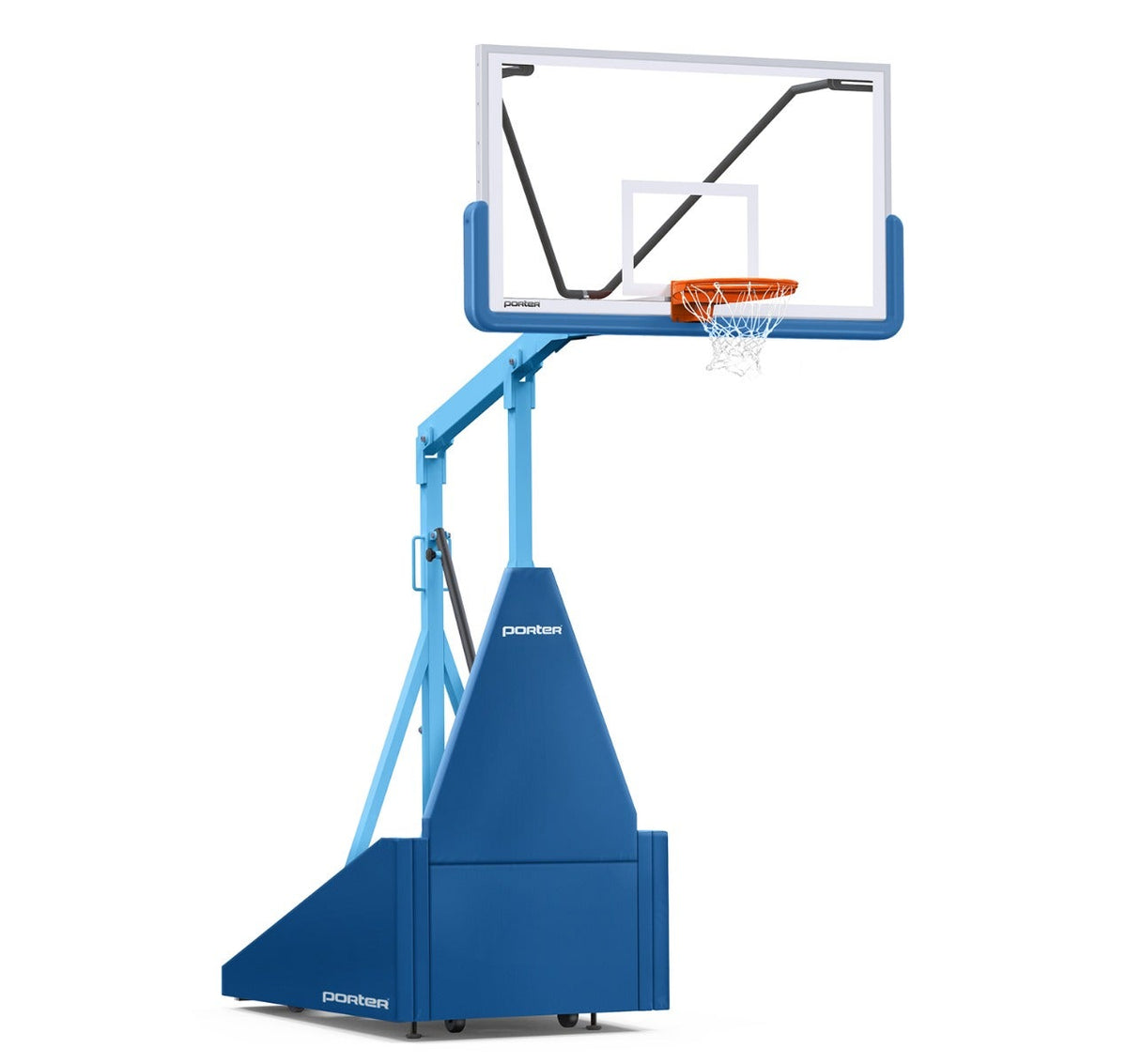 Porter Athletic 735 Competition Portable Backstop Royal Blue, Light Blue, No Graphics