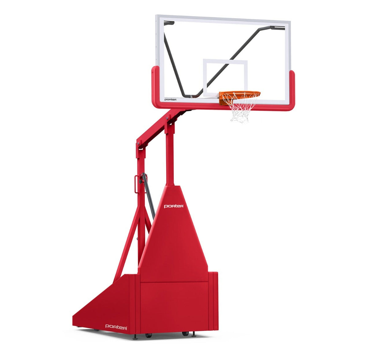 Porter Athletic 735 Competition Portable Backstop Red, Red, No Graphics