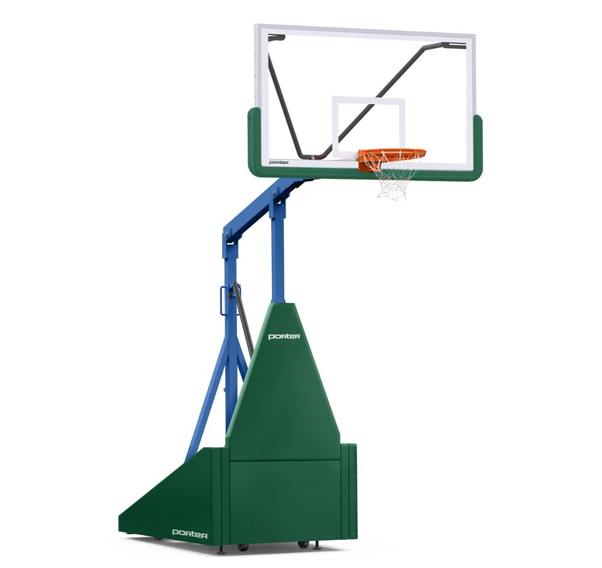Porter Athletic 735 Competition Portable Backstop Dark Green, Royal Blue, No Graphics