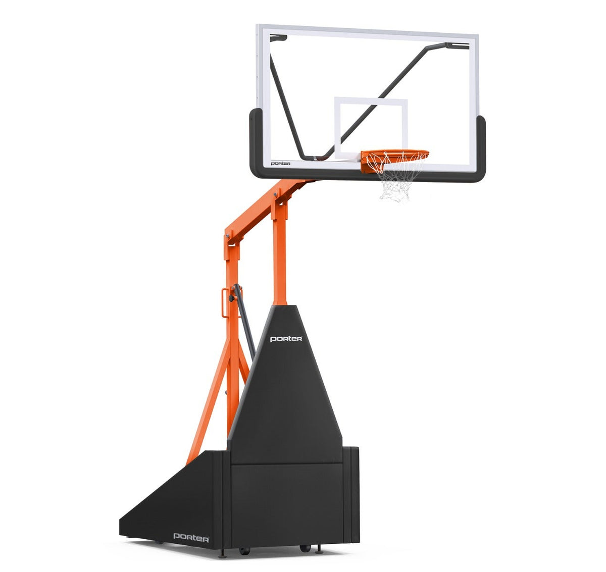 Porter Athletic 735 Competition Portable Backstop Black, Orange, No Graphics