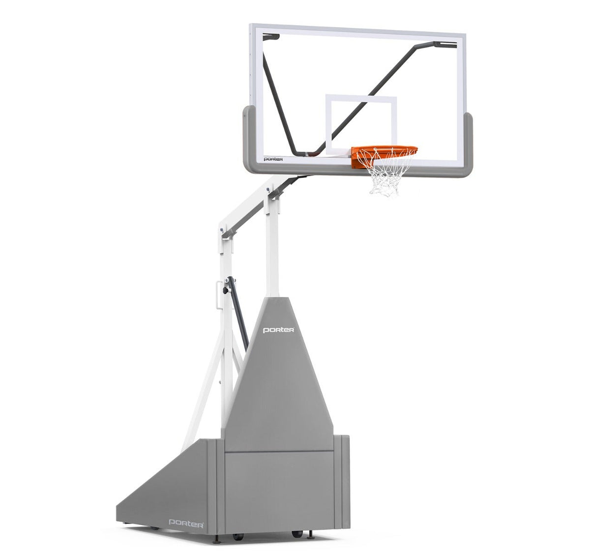 Porter Athletic 735 Competition Portable Backstop Gray, White, No Graphics