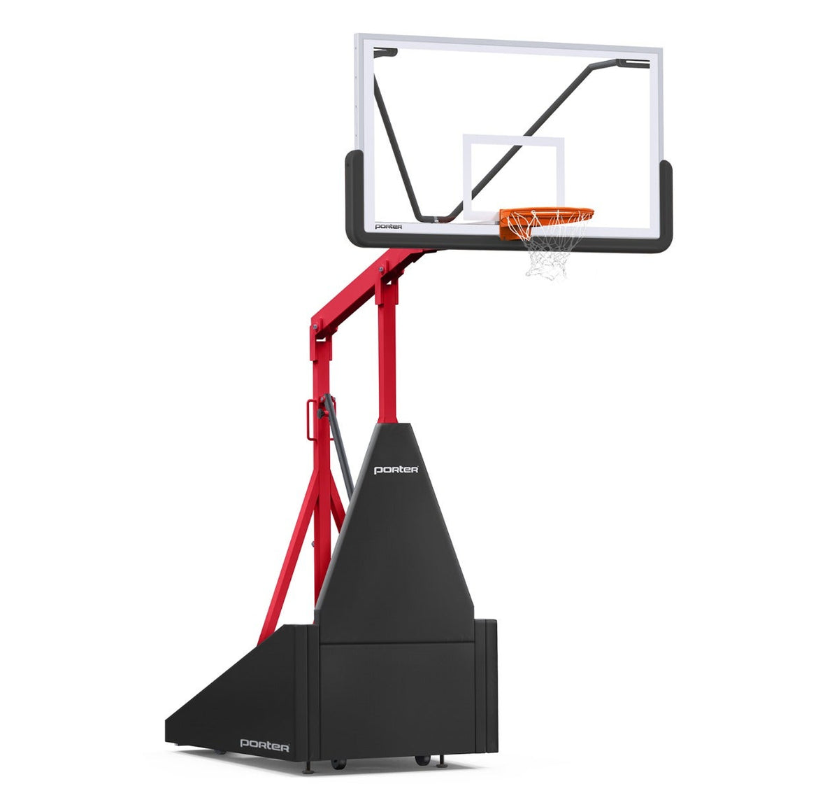 Porter Athletic 735 Competition Portable Backstop Black, Red, No Graphics