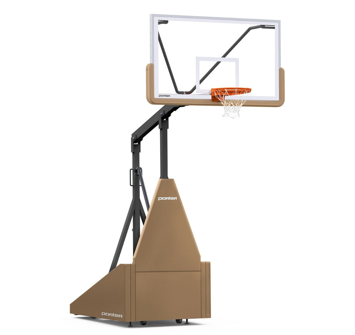 Porter Athletic 735 Competition Portable Backstop Tan, Black, No Graphics