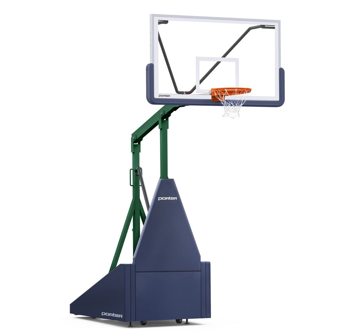 Porter Athletic 735 Competition Portable Backstop Navy Blue, Dark Green, No Graphics