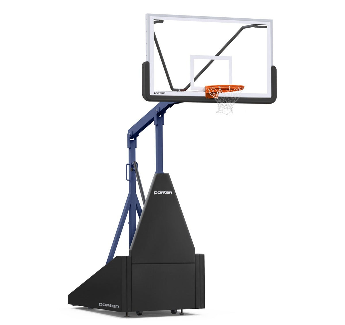 Porter Athletic 735 Competition Portable Backstop Black, Navy Blue, No Graphics