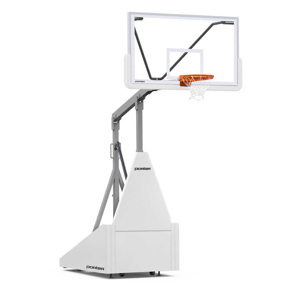 Porter Athletic 735 Competition Portable Backstop White, Gray, No Graphics