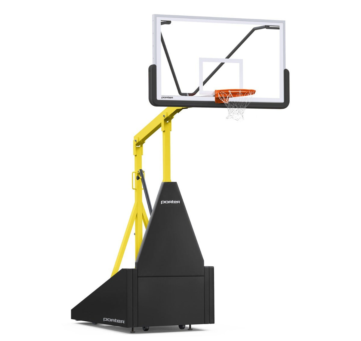 Porter Athletic 735 Competition Portable Backstop Black, Yellow Gold, No Graphics