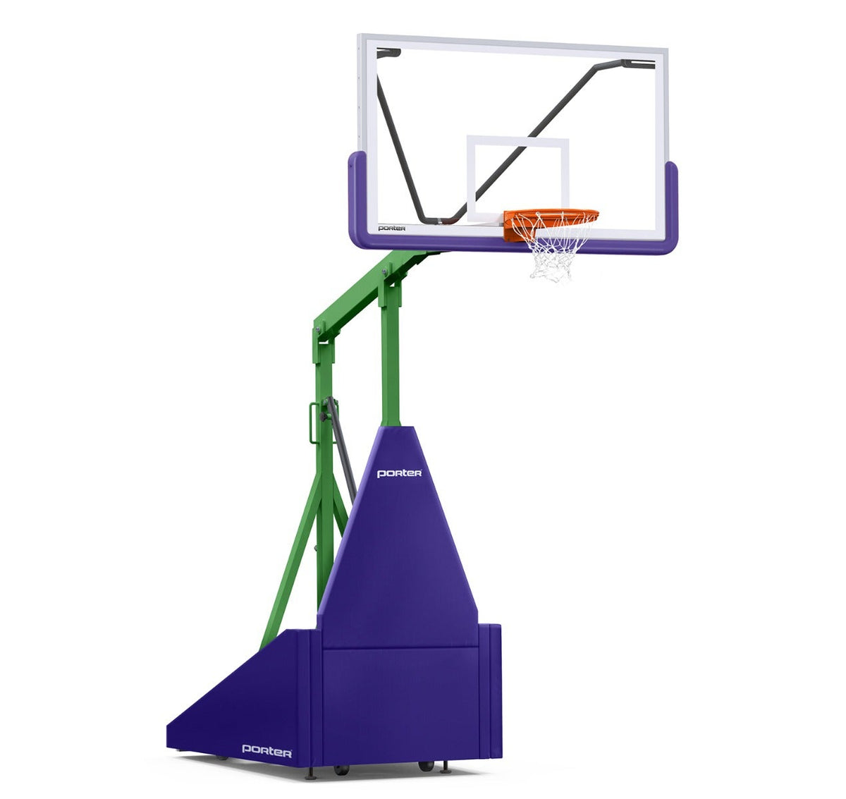 Porter Athletic 735 Competition Portable Backstop Purple, Kelly Green, No Graphics