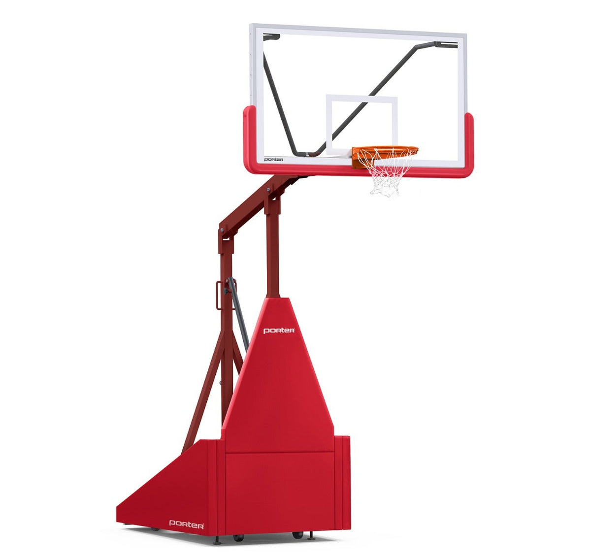 Porter Athletic 735 Competition Portable Backstop Red, Maroon, No Graphics