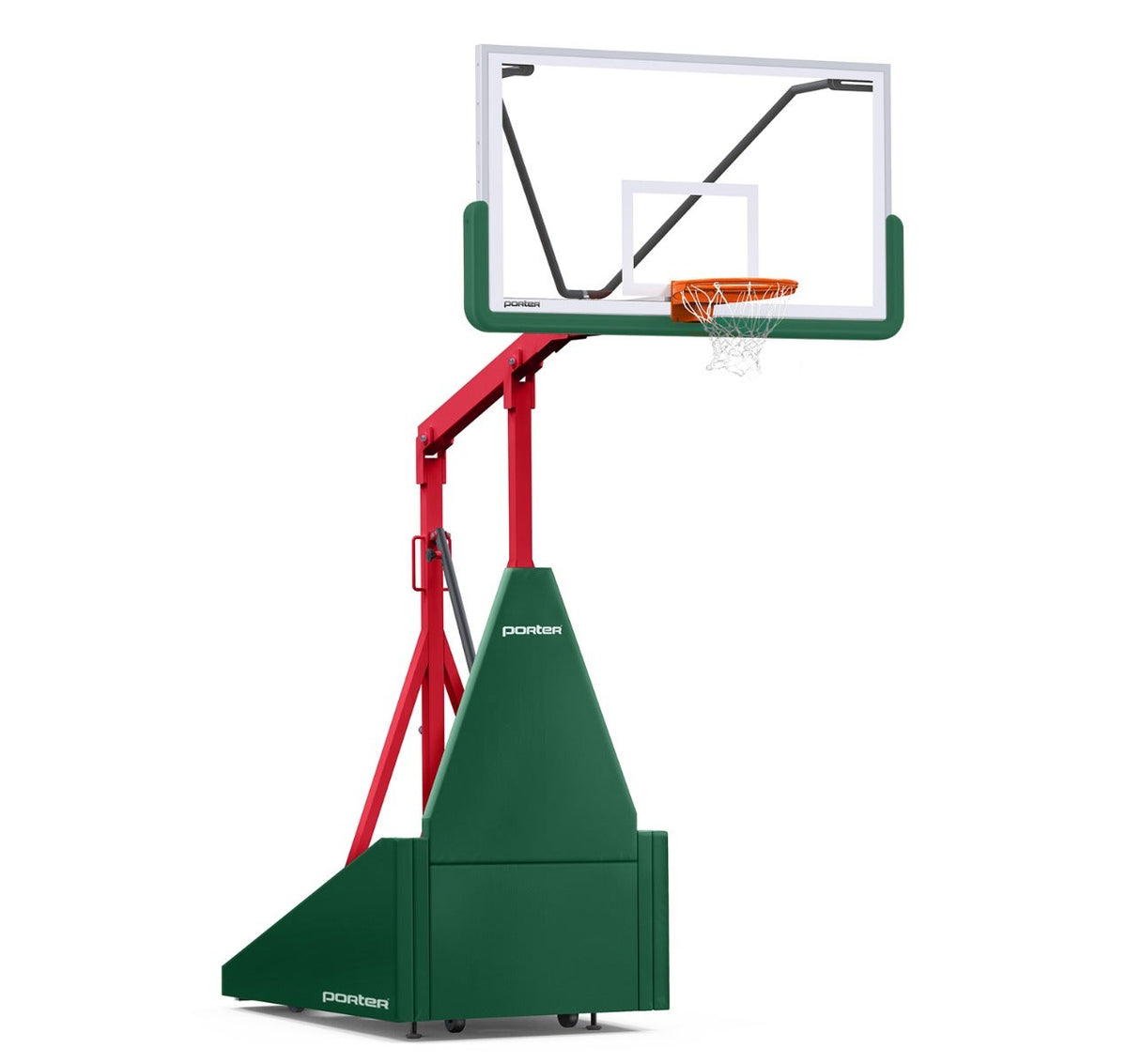 Porter Athletic 735 Competition Portable Backstop Dark Green, Red, No Graphics