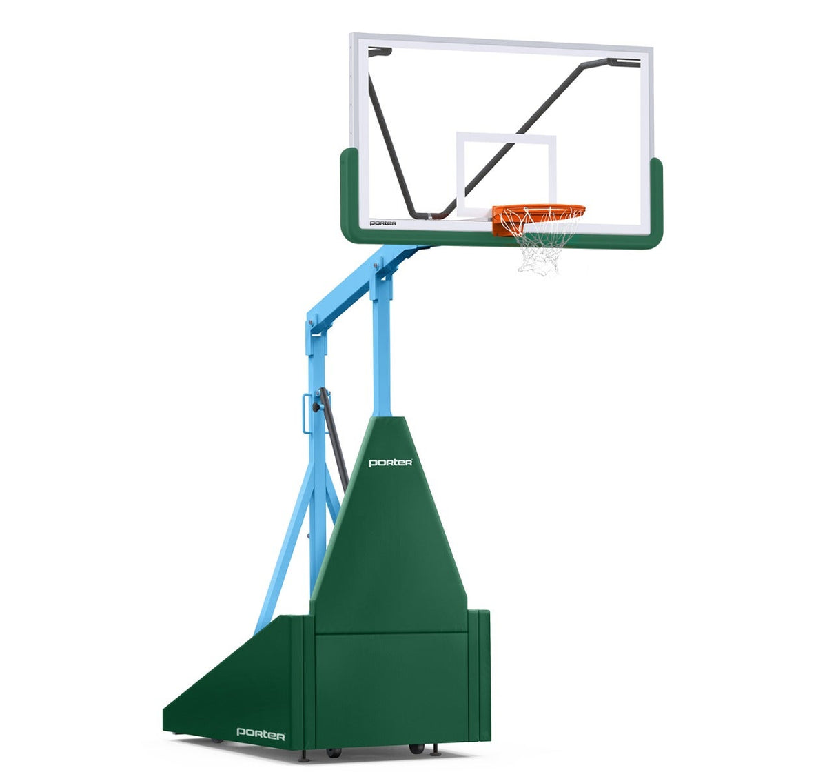 Porter Athletic 735 Competition Portable Backstop Dark Green, Light Blue, No Graphics