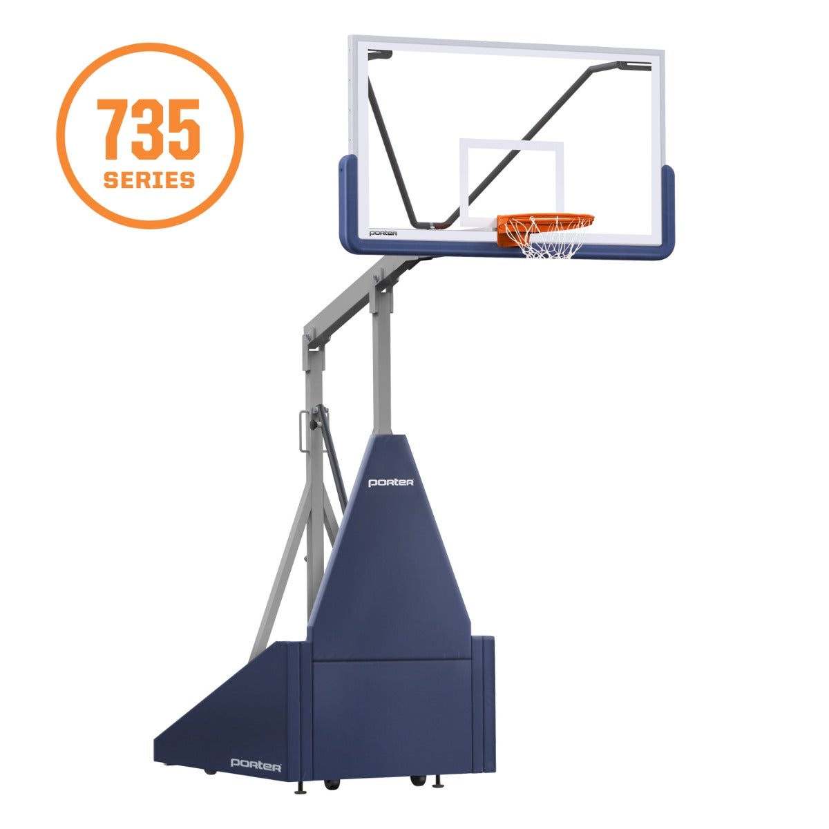 Porter Athletic 735 Competition Portable Backstop Light Blue, Silver, No Graphics