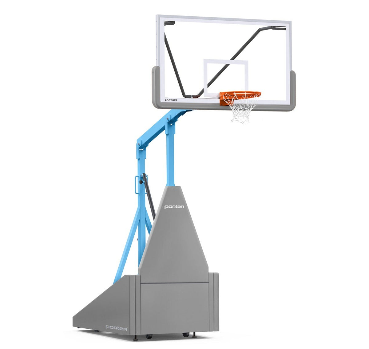 Porter Athletic 735 Competition Portable Backstop Gray, Light Blue, No Graphics