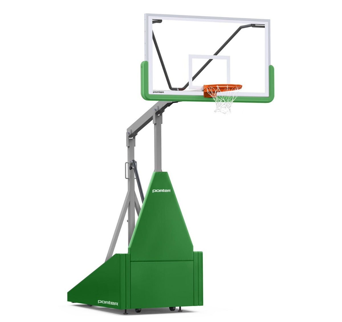 Porter Athletic 735 Competition Portable Backstop Kelly Green, Gray, No Graphics