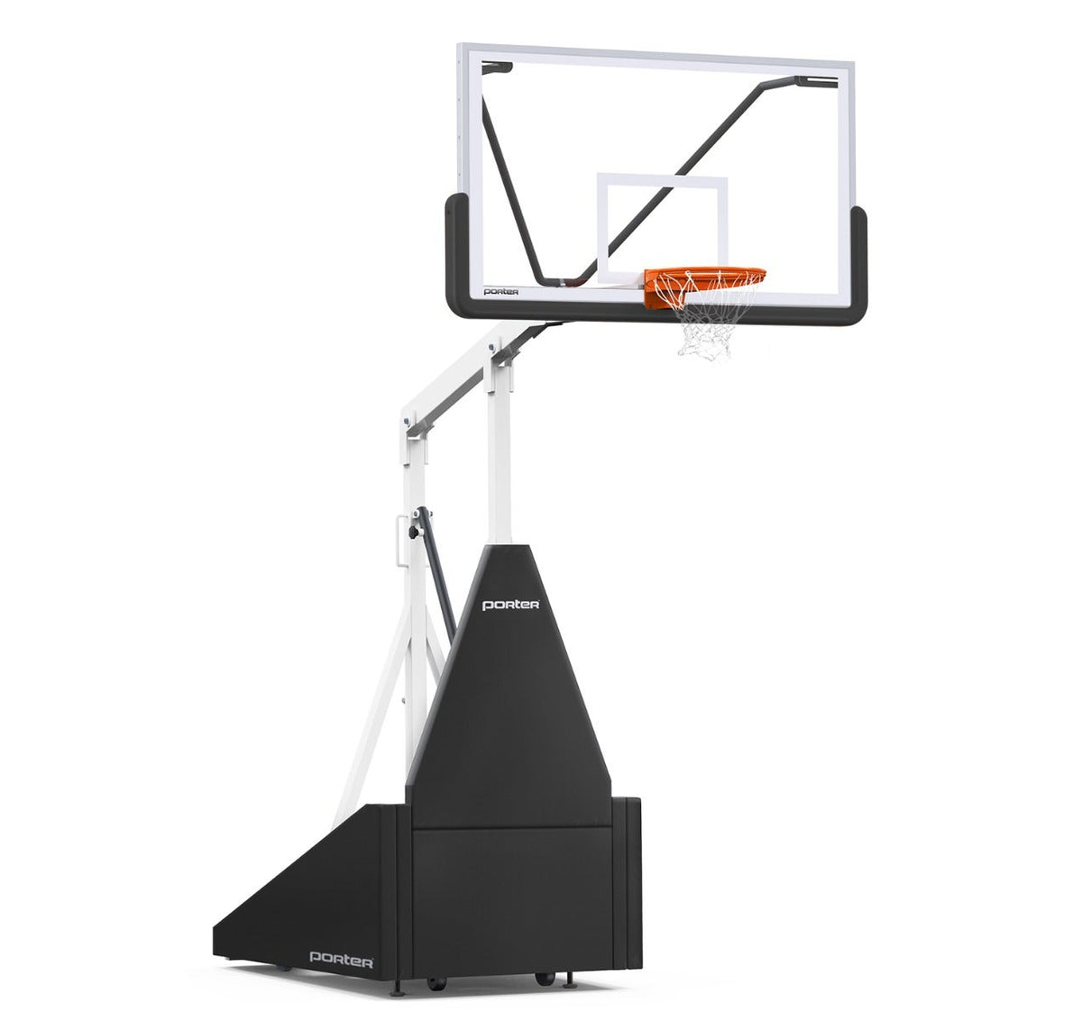 Porter Athletic 735 Competition Portable Backstop Black, White, No Graphics