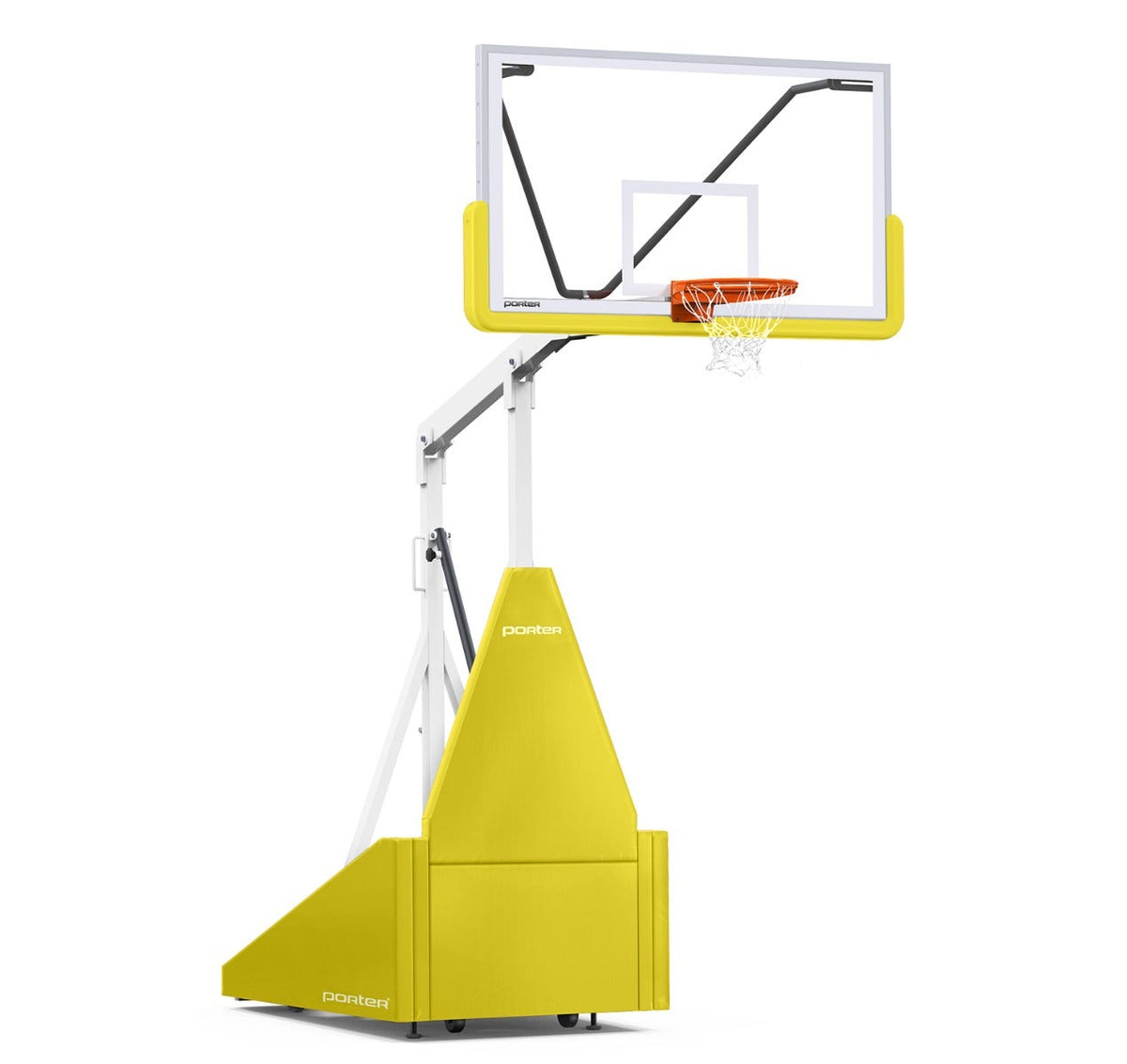 Porter Athletic 735 Competition Portable Backstop Yellow Gold, White, No Graphics