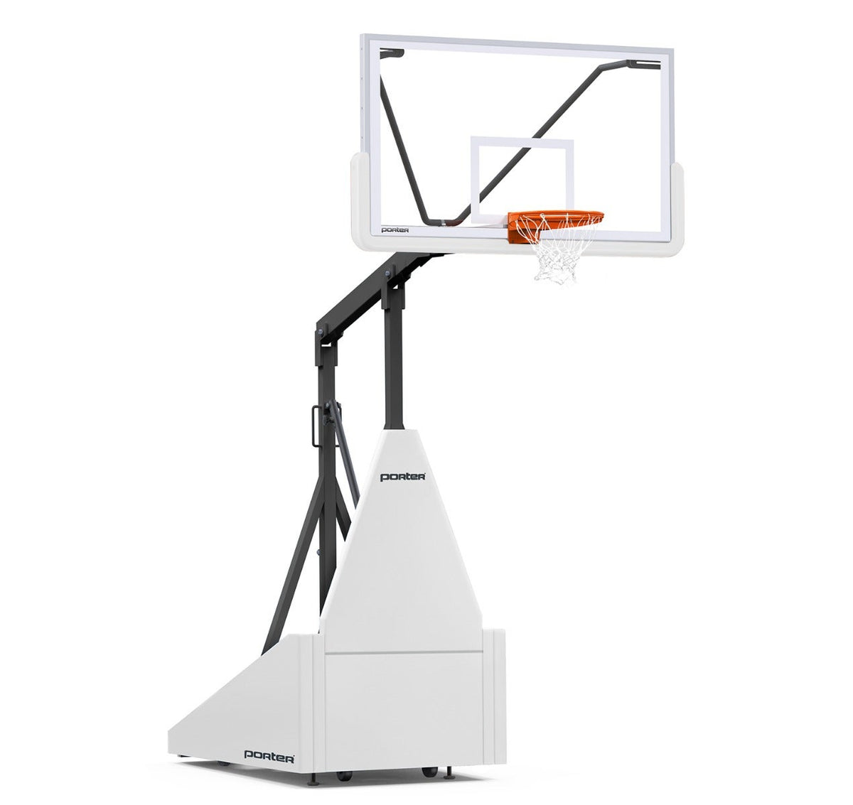 Porter Athletic 735 Competition Portable Backstop White, Black, No Graphics
