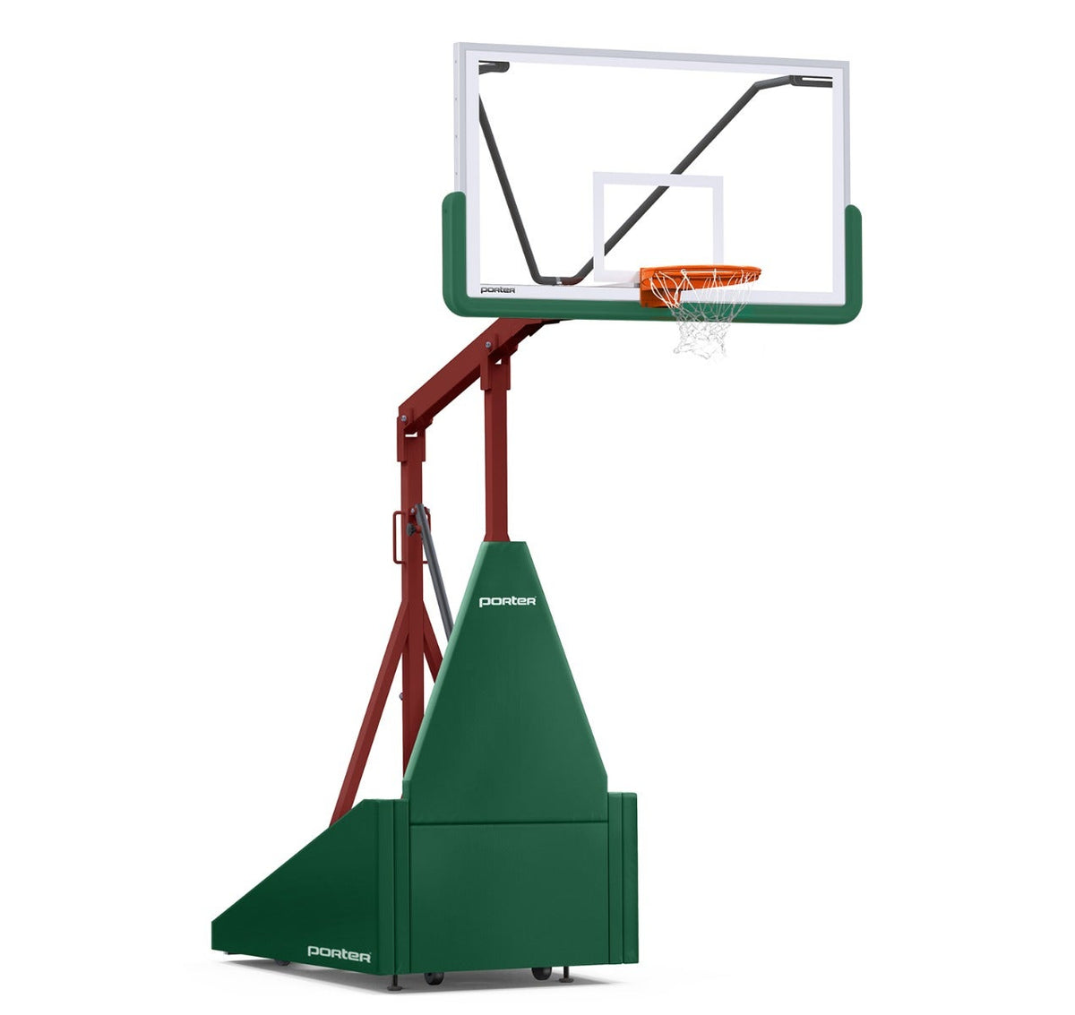 Porter Athletic 735 Competition Portable Backstop Dark Green, Maroon, No Graphics